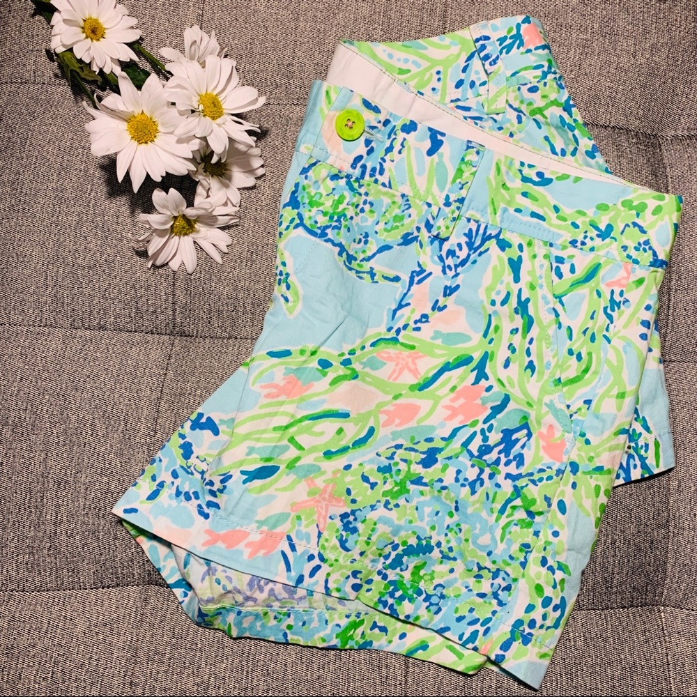 SOLD - Sky Blue Heaven Lilly Pulitzer Shorts